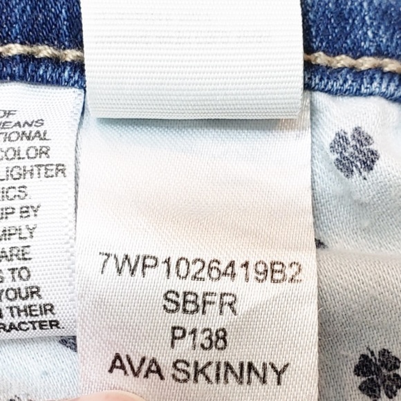 Lucky Brand Ava Skinny High Rise Raw Hem Jeans - Picture 10 of 13